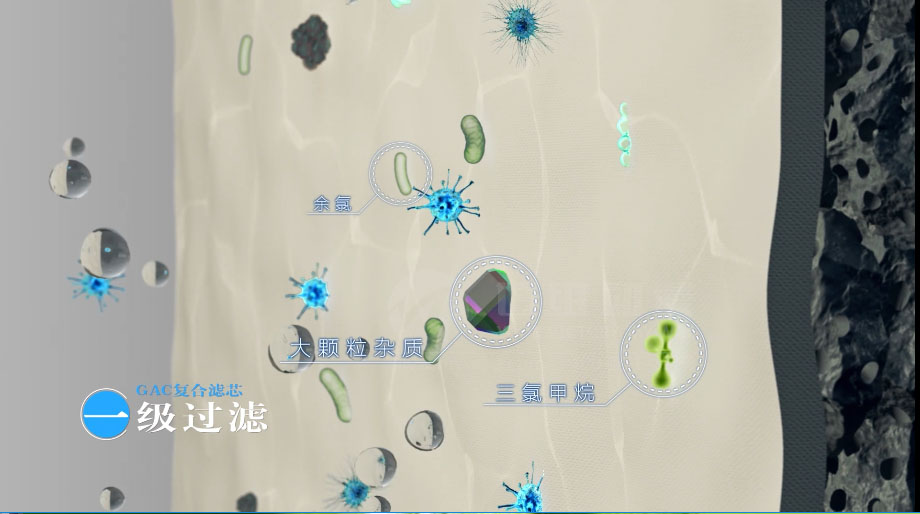 凈水器三維動畫案例展示：出水就可以直接喝的反滲透直飲水機。(圖4)