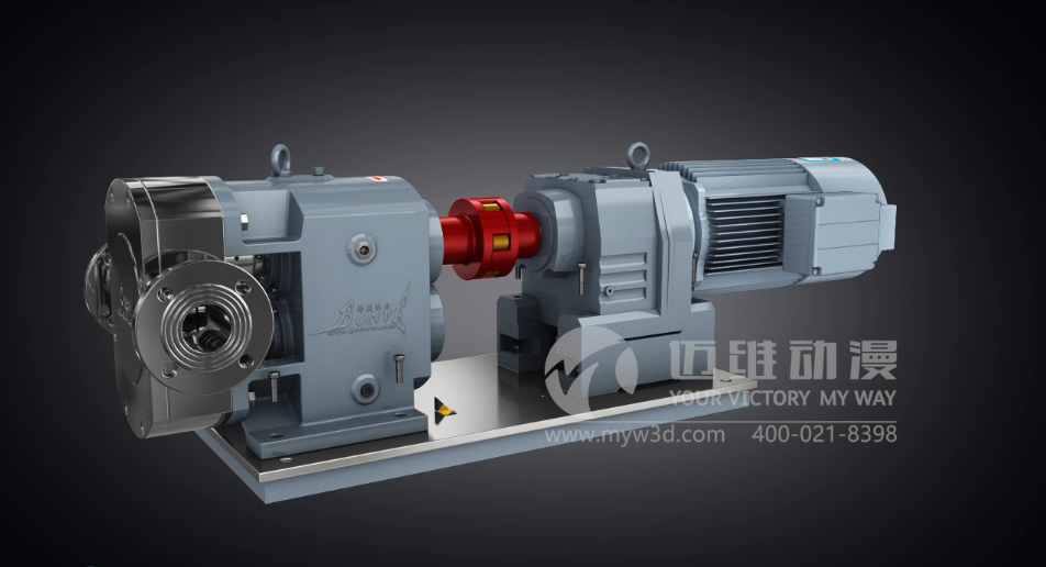 凸輪式轉(zhuǎn)子泵產(chǎn)品演示三維動畫 凸輪式轉(zhuǎn)子泵產(chǎn)品演示三維動畫