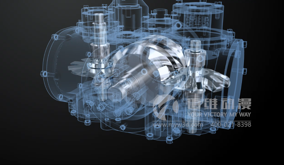 水潤(rùn)滑空壓機(jī)三維動(dòng)畫展示(圖3) 水潤(rùn)滑空壓機(jī)三維動(dòng)畫展示(圖3)