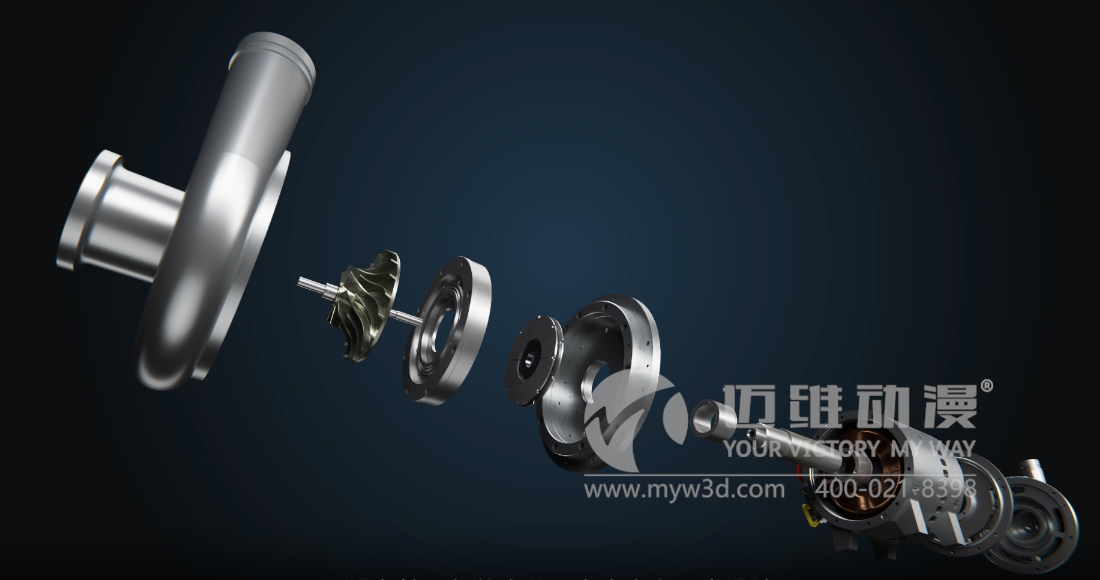 空氣懸浮高速離心鼓風(fēng)機(jī)三維動畫展示(圖4) 空氣懸浮高速離心鼓風(fēng)機(jī)三維動畫展示(圖4)