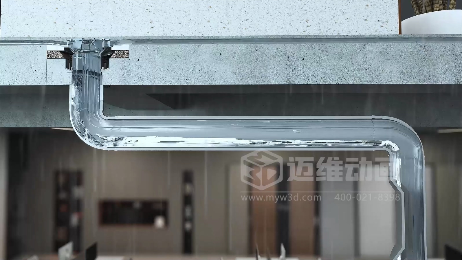 虹吸雨水管道系統(tǒng)三維動畫展示(圖4) 虹吸雨水管道系統(tǒng)三維動畫展示(圖4)