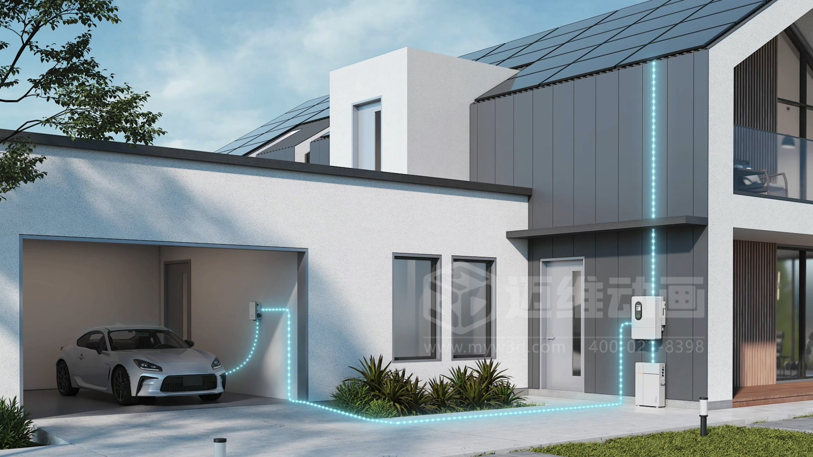 光伏儲(chǔ)能還能這樣「看」？三維動(dòng)畫鏡頭下的儲(chǔ)能電池簇充放電過程(圖8)