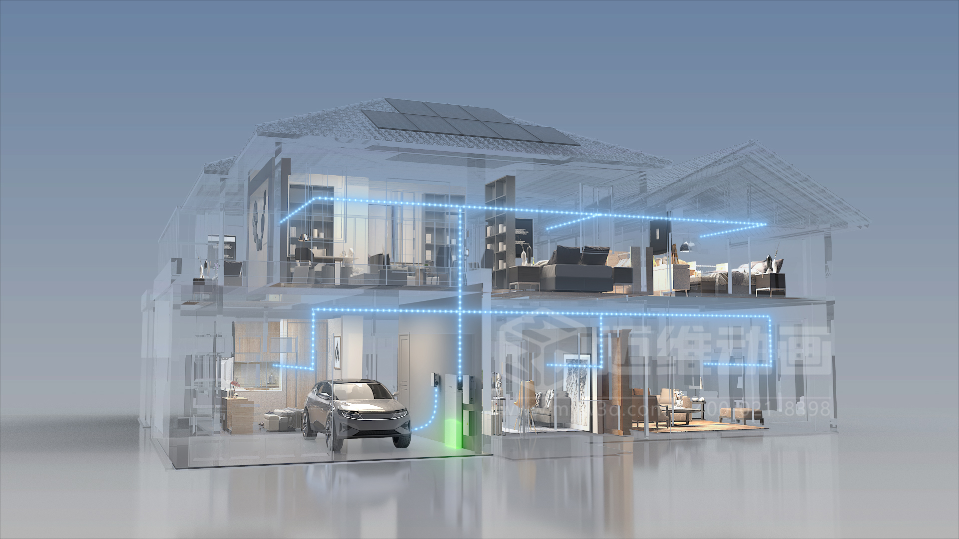 微型逆變器產(chǎn)品三維動(dòng)畫(huà)展示(圖3) 微型逆變器產(chǎn)品三維動(dòng)畫(huà)展示(圖3)