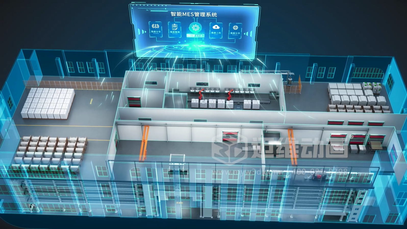 別再空想智慧工廠！工業(yè)自動(dòng)化三維動(dòng)畫帶您看透每一個(gè)運(yùn)轉(zhuǎn)細(xì)節(jié)(圖1)