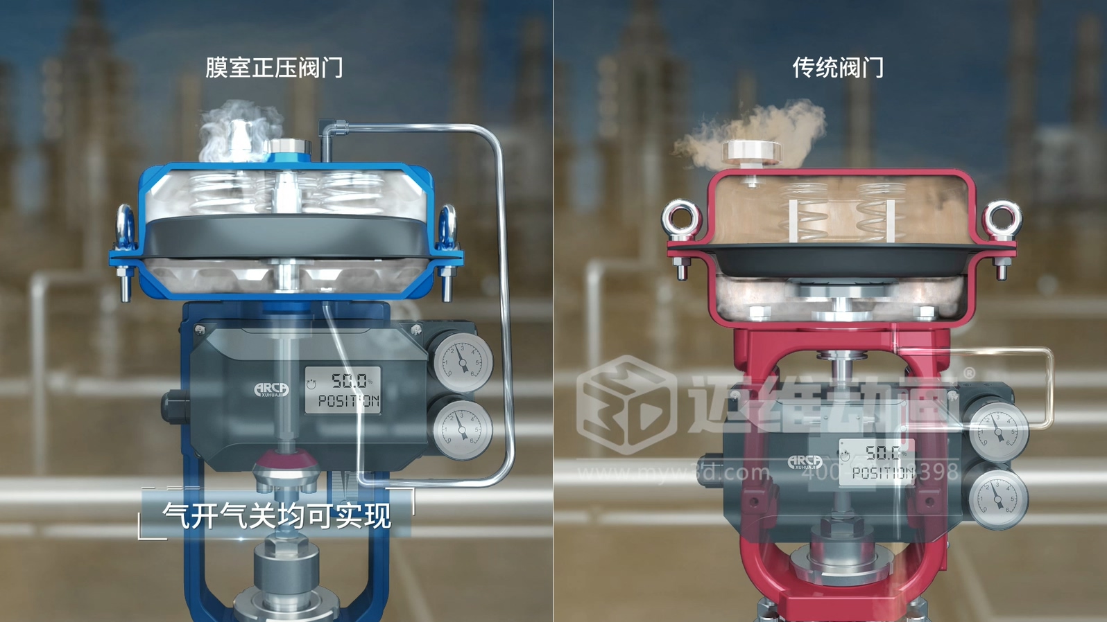 閥門工作原理太復(fù)雜？三維動(dòng)畫動(dòng)態(tài)演示讓客戶一看就懂！(圖1)