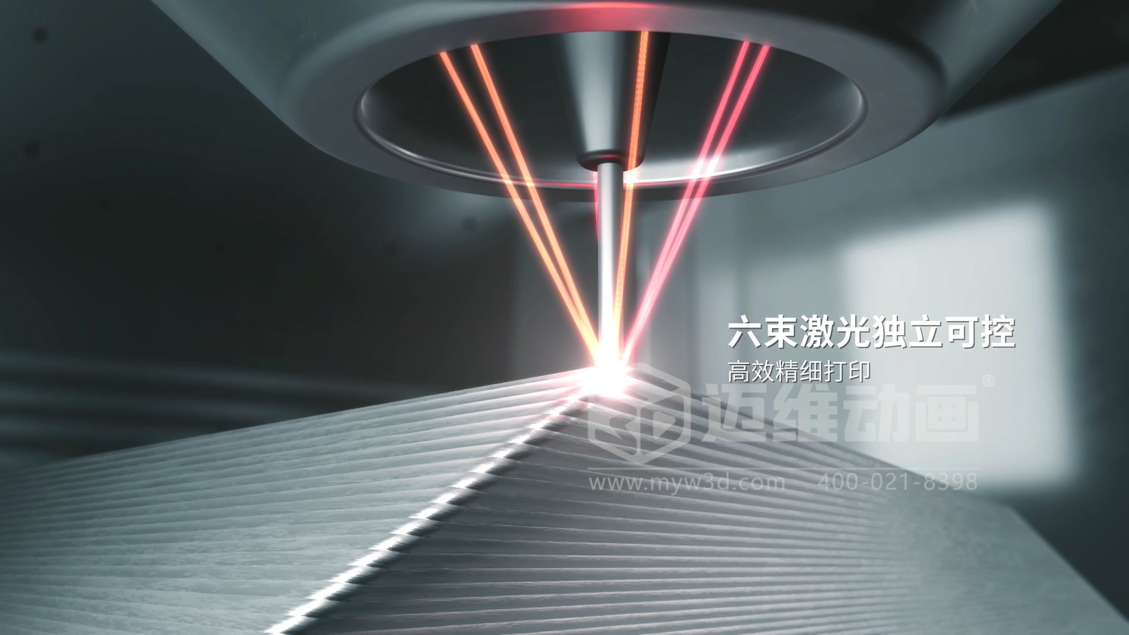 想讓客戶秒懂你的 3D 打印機？用三維動畫展示激光送絲設(shè)備生產(chǎn)工藝，接單更輕松(圖3)
