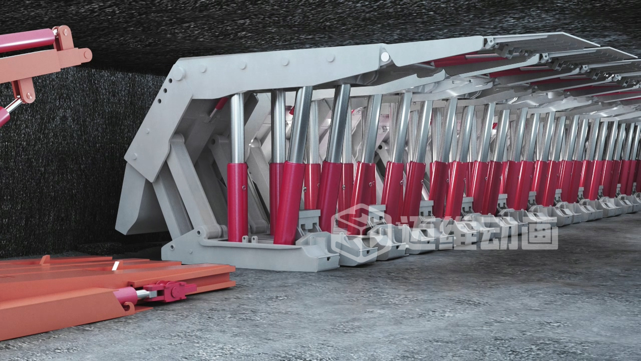 煤礦井下支架拆裝難題？三維動畫全解析！礦山機械可視化方案讓工業(yè)流程 “透明化”(圖1)