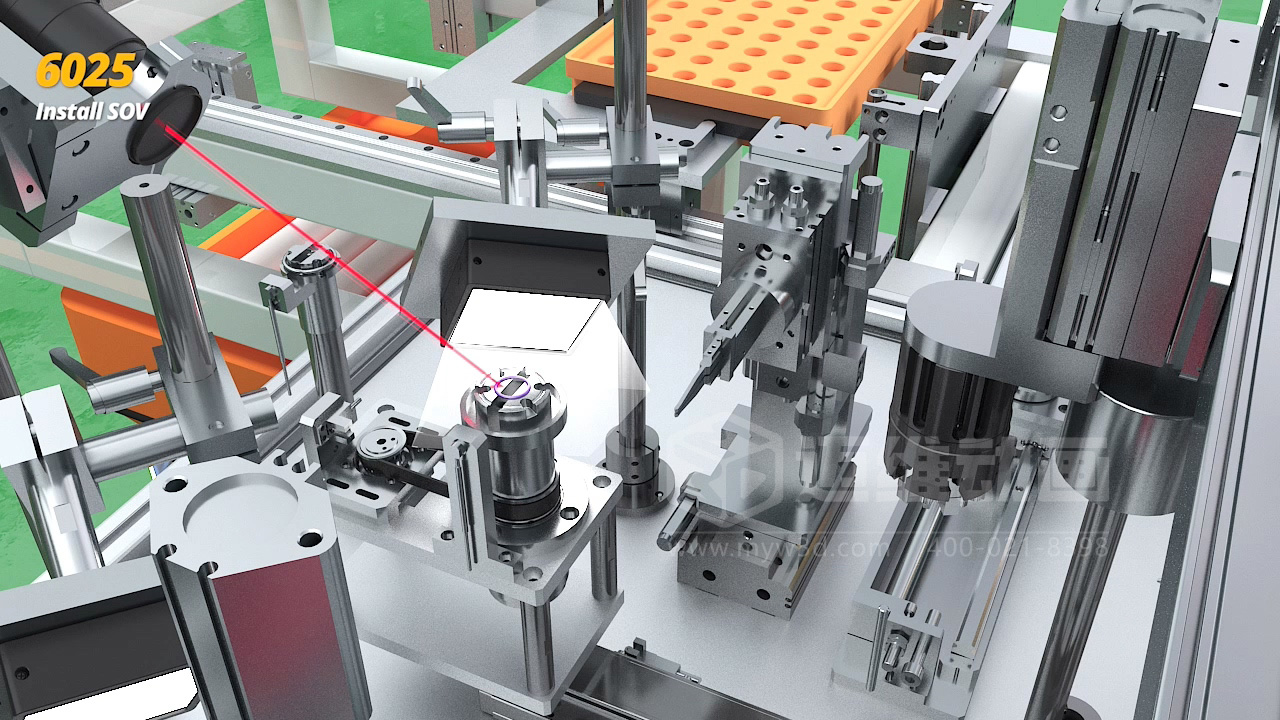 3D 動(dòng)畫(huà)透視新能源汽車自動(dòng)化產(chǎn)線！零部件流轉(zhuǎn)、精準(zhǔn)裝配全程可視化，一眼看懂硬核智造(圖4)