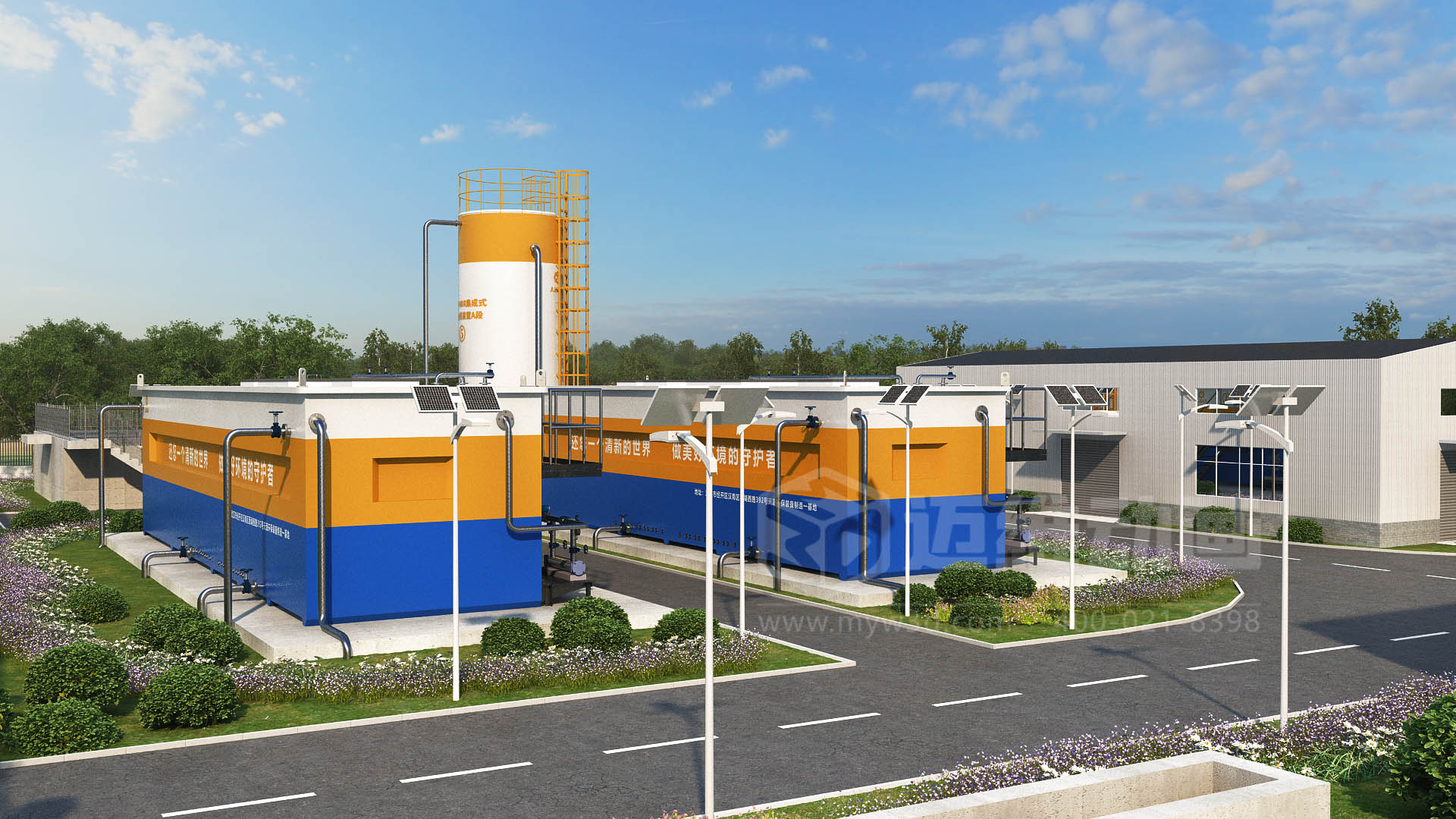 驚爆！三維動畫全方位展示鄉(xiāng)鎮(zhèn)污水一體化處理工藝，環(huán)保企業(yè)機(jī)遇來襲(圖2)