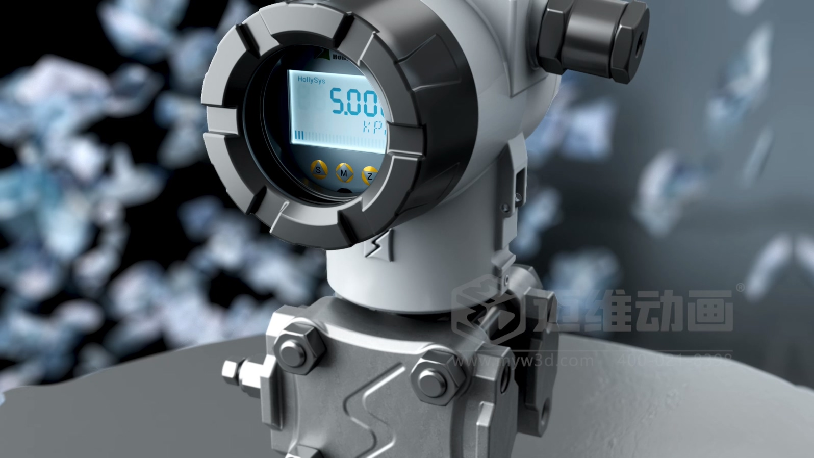 智能壓力變送器三維動畫(圖2) 智能壓力變送器三維動畫(圖2)