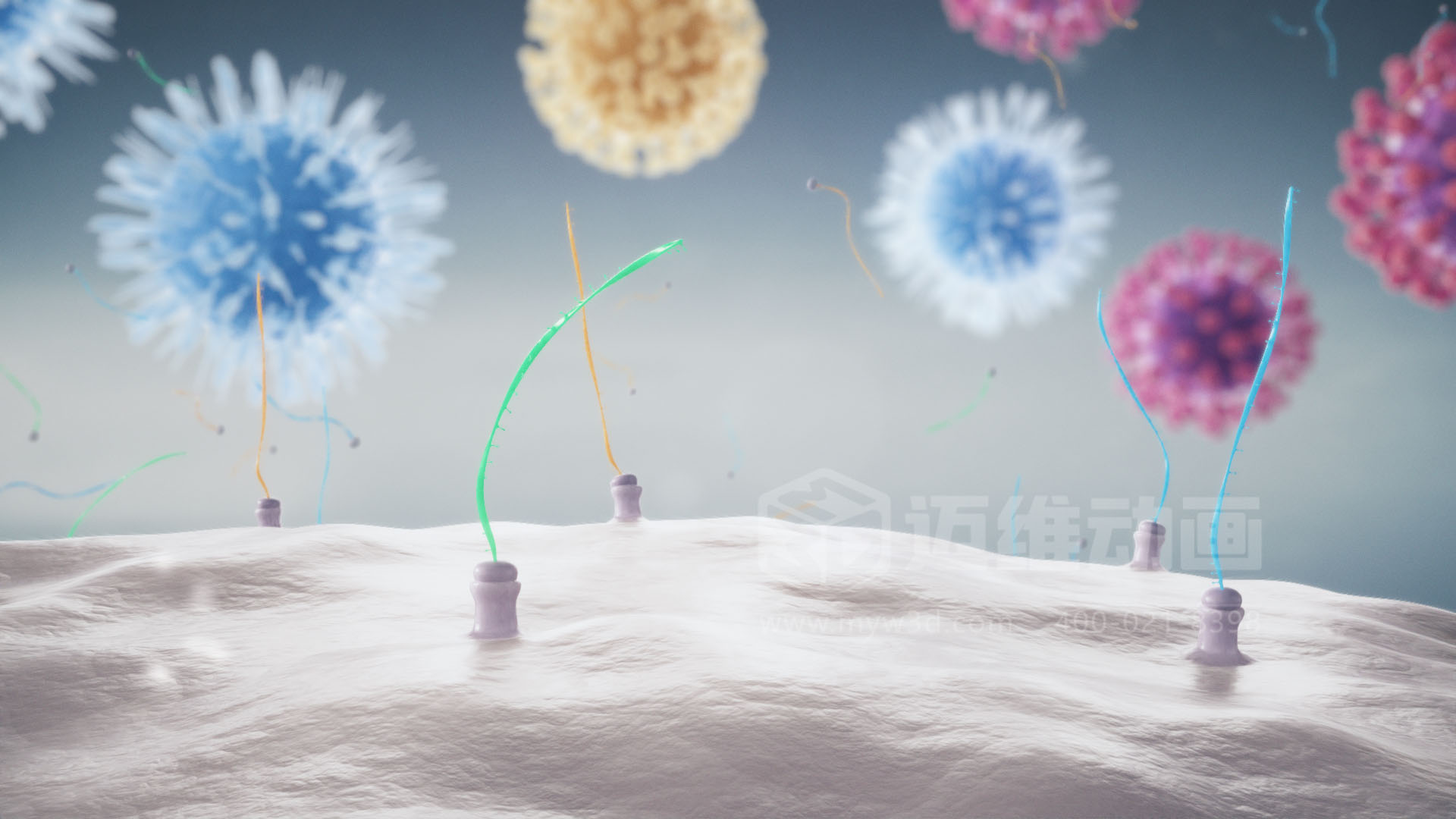 醫(yī)療分子生物學三維動畫(圖2) 醫(yī)療分子生物學三維動畫(圖2)