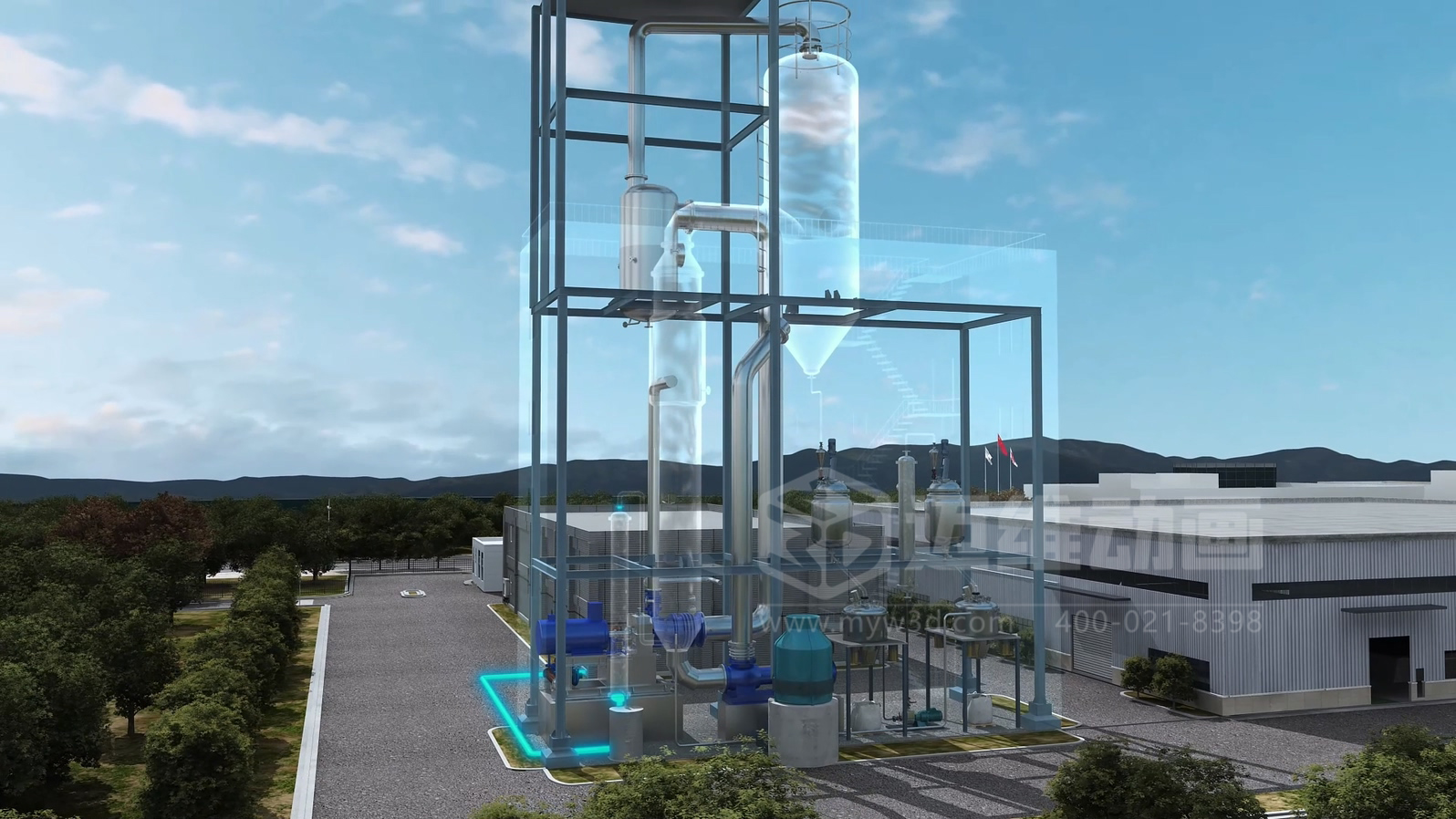 飛灰水洗資源化處理工藝三維動畫(圖9) 飛灰水洗資源化處理工藝三維動畫(圖9)